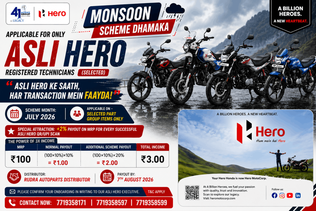 Hero Monsoon Scheme Dhamaka